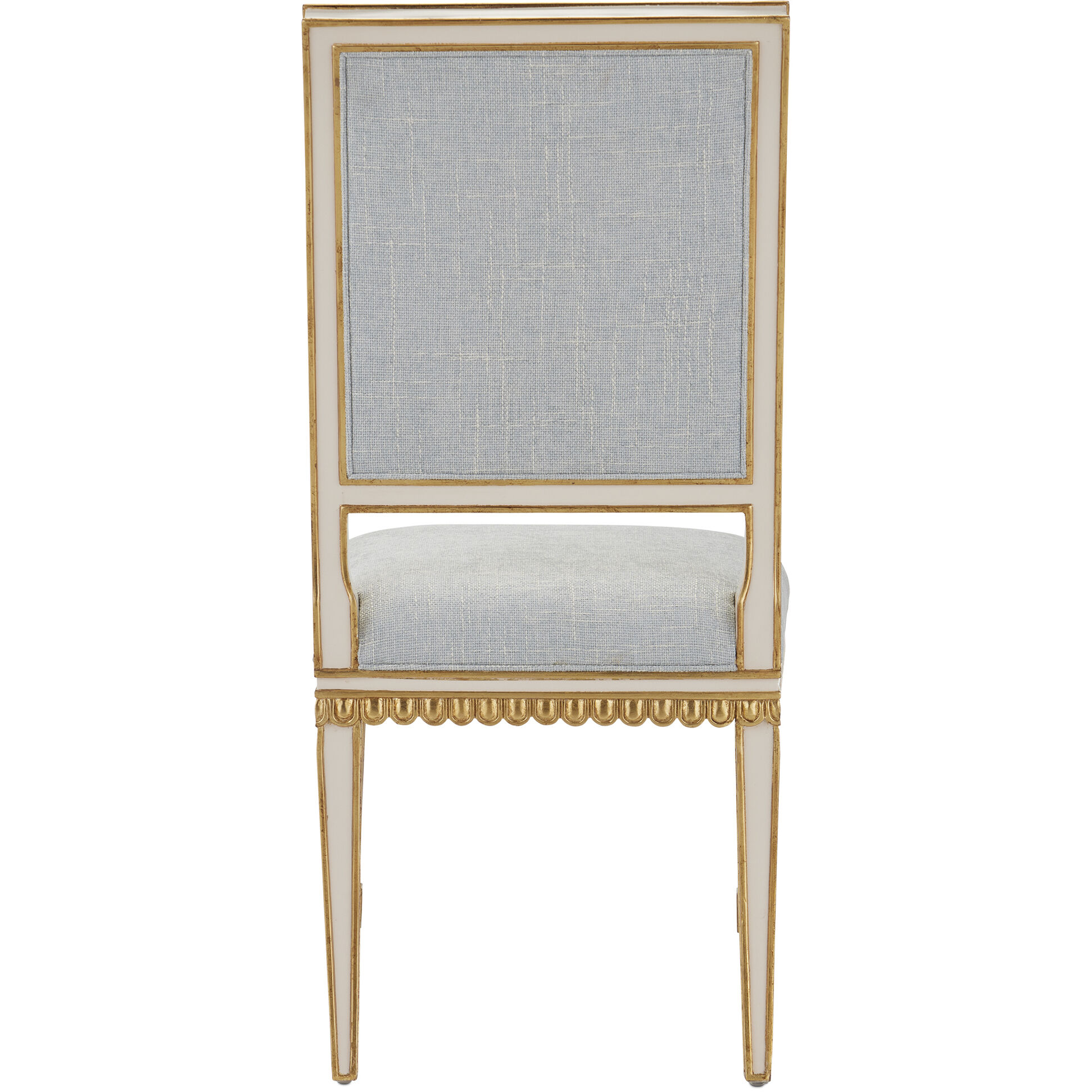Ines Ivory and Antique Gold Chair