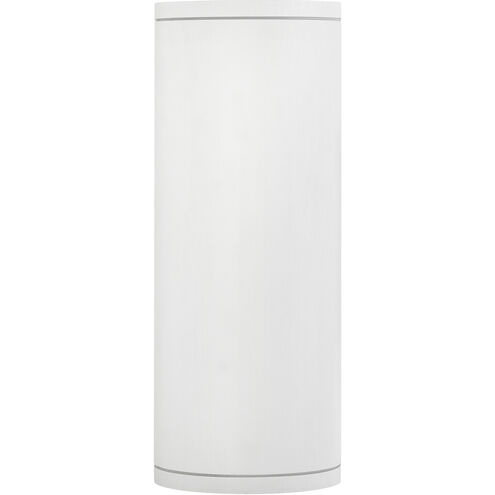 Silo 2 Light 16 inch Textured White Outdoor Wall Mount