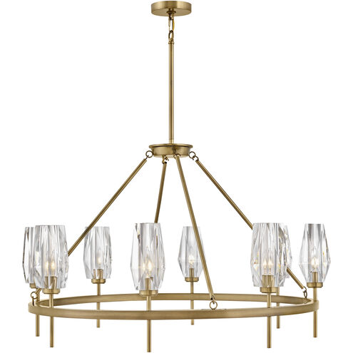 Ana 8 Light 36 inch Heritage Brass Indoor Chandelier Ceiling Light