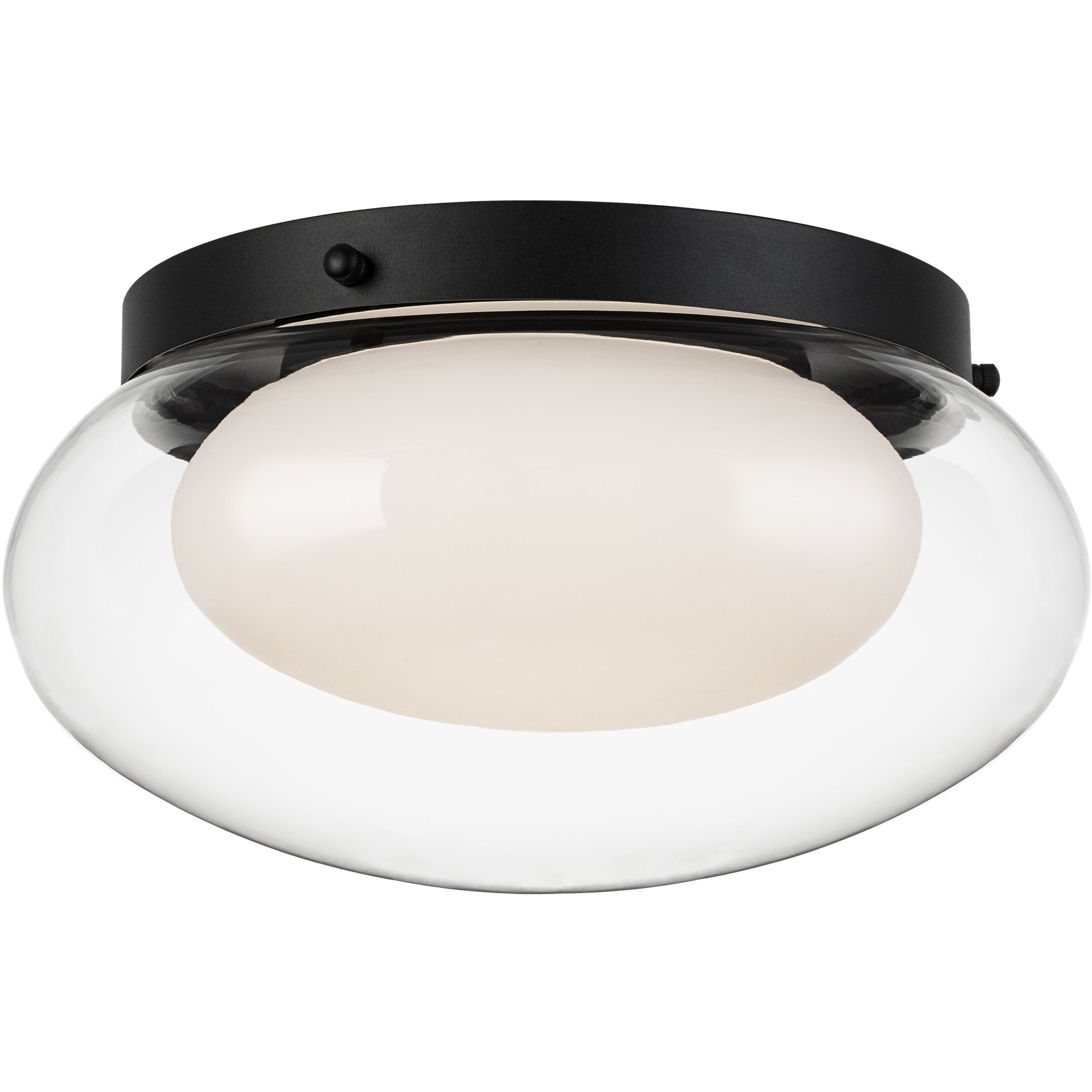 Caspian 3 Light 15 inch Matte Black Flush Mount Ceiling Light