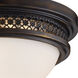 Solita 2 Light 13 inch Deep Rust Flush Mount Ceiling Light in Standard