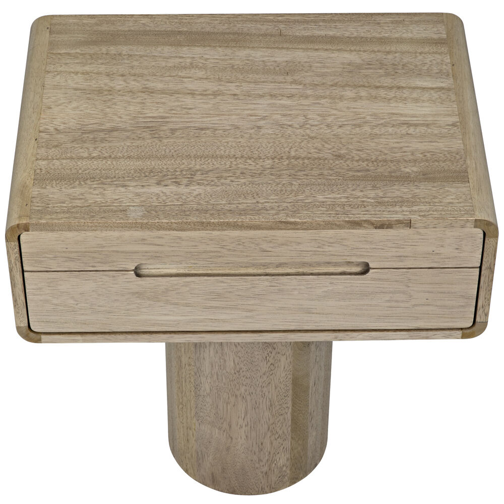 Langford 26 X 25 inch Washed Walnut Side Table