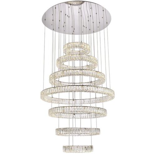 Monroe 7 Light 40 inch Chrome Chandelier Ceiling Light