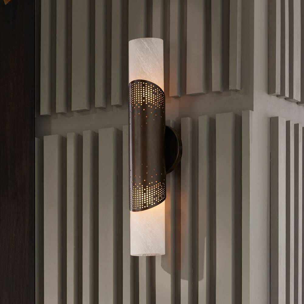 Exelsior 2 Light 3.5 inch Matte Swirl ADA Sconce Wall Light