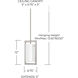 Tahoe 1 Light 7 inch Brushed Nickel Pendant Ceiling Light