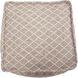 Grille 20 inch Natural Pouf, Square