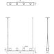 Votives LED 32 inch Bright Satin Aluminum Pendant Ceiling Light