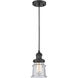 Franklin Restoration Canton LED 6 inch Matte Black Mini Pendant Ceiling Light in Seedy, Franklin Restoration
