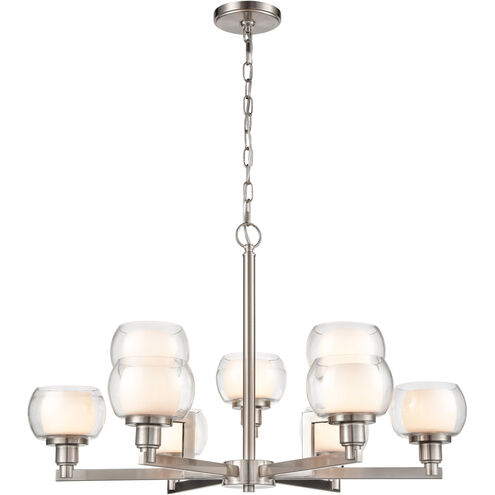 Cairo 9 Light 30 inch Matte Black Chandelier Ceiling Light in Incandescent