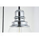 Kenna 3 Light 17.3 inch Chrome Pendant Ceiling Light