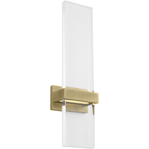 Sean Lavin Flyta LED 3.3 inch Natural Brass ADA Wall Sconce Wall Light in Clear Glass