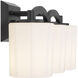 Whitney 3 Light 24 inch Black Bathroom Vanity Light Wall Light