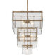 Kiori 9 Light 22.75 inch Legacy Brass Pendant Ceiling Light