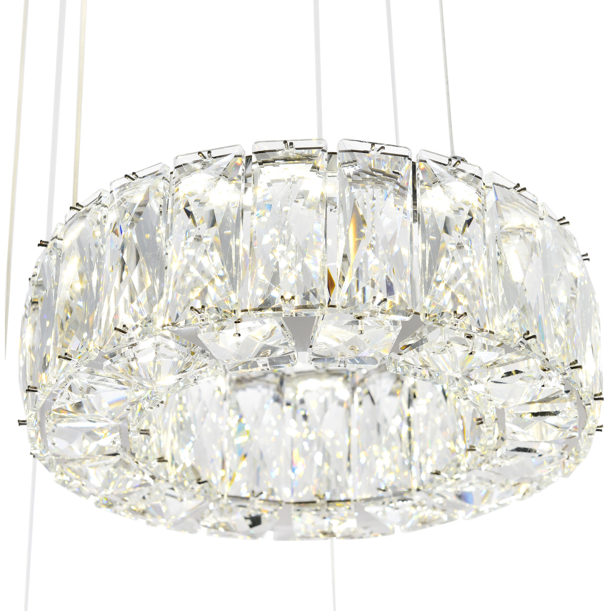 Madeline LED 24 inch Chrome Down Chandelier Ceiling Light