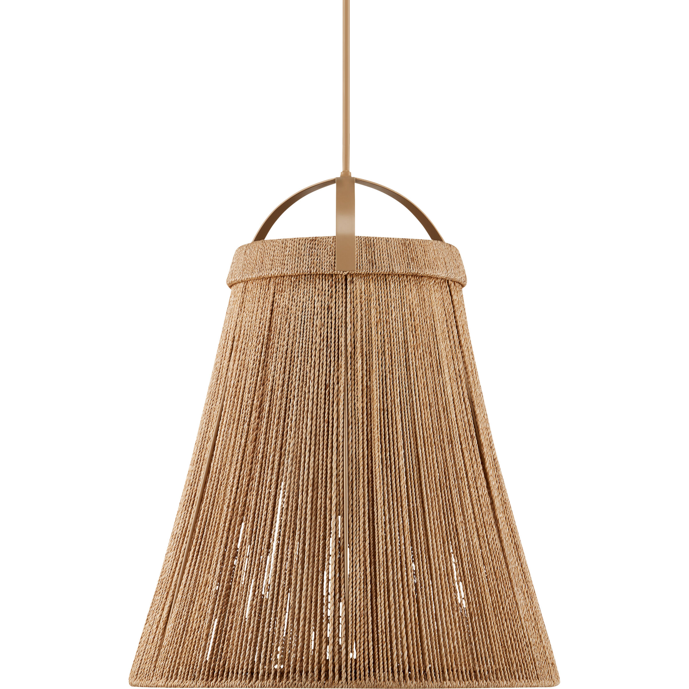 Parnell 1 Light 27.75 inch Natural/Beige/Frosted White Pendant Ceiling Light