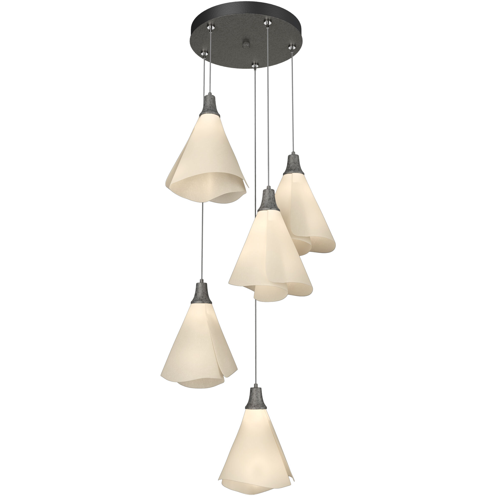 Mobius 5 Light 17.3 inch Natural Iron Pendant Ceiling Light