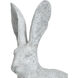 Enchanted Bunny Distressed White Outdoor Statue