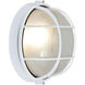 Nauticus 1 Light 10 inch White Outdoor Flush Mount