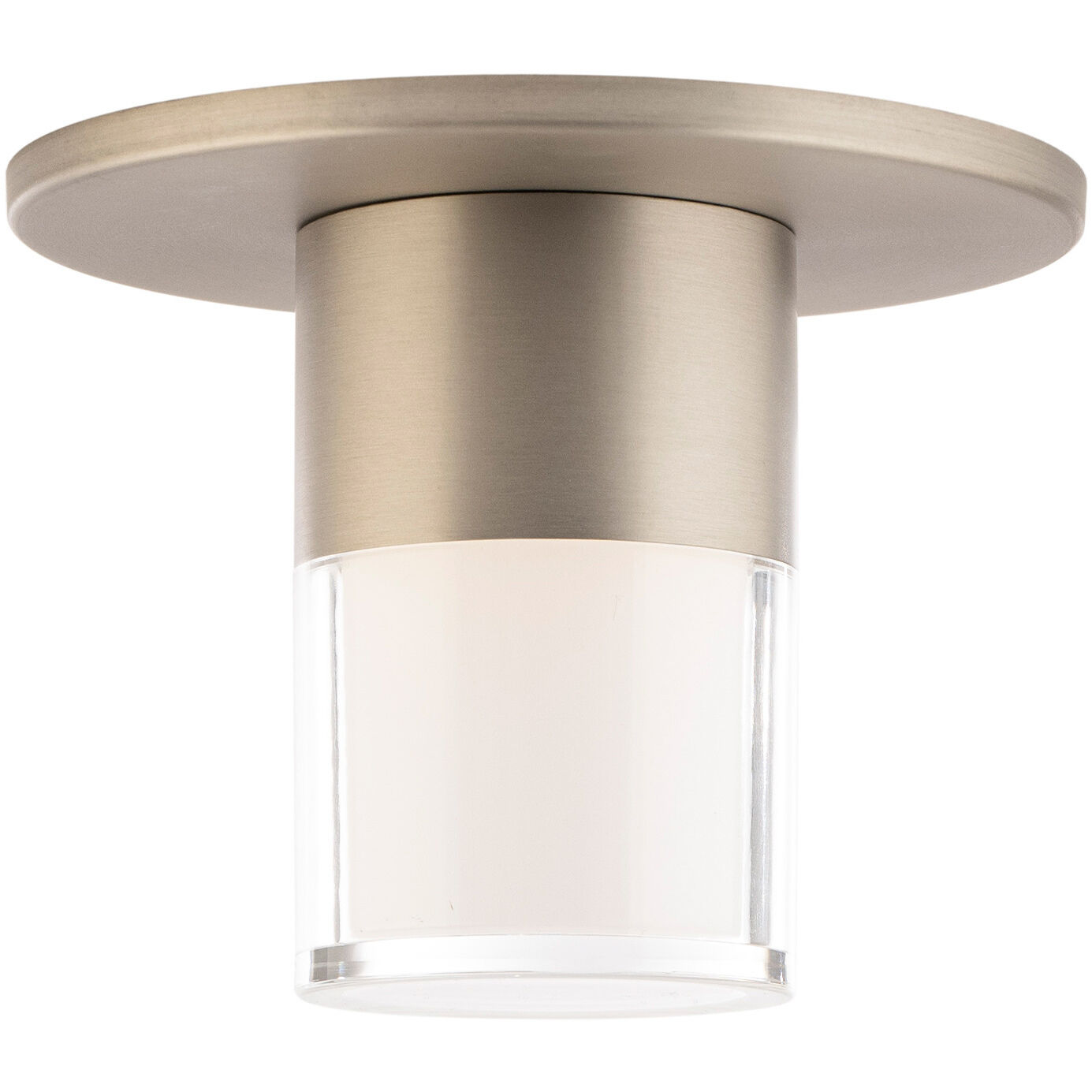 Twist-N-Lite LED 5 inch Brushed Nickel Flush Mount Ceiling Light, WAC Limited
