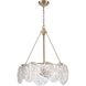 Ensemble 5 Light 19 inch Satin Brass Chandelier Ceiling Light