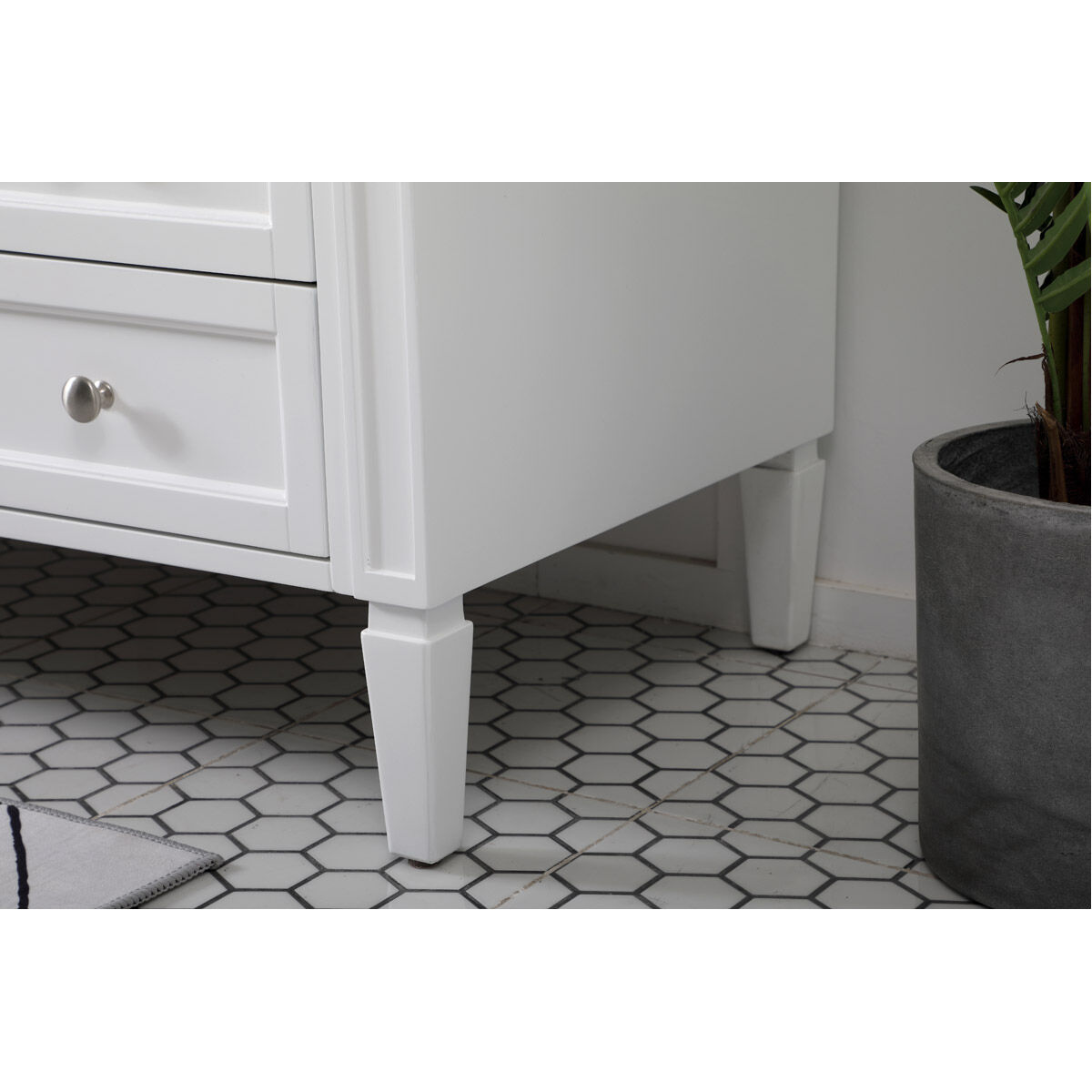 Park Avenue 60 X 22 X 35 inch White Vanity Sink Set