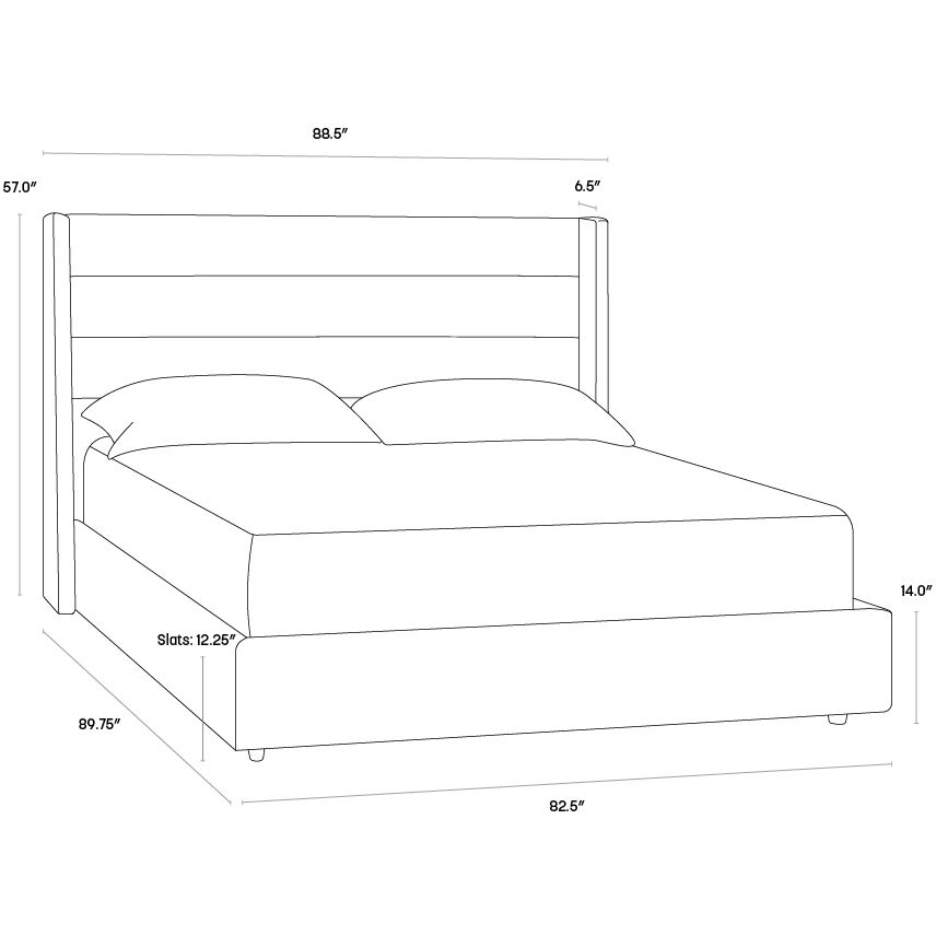 Emmit Merino Pearl Bed, King