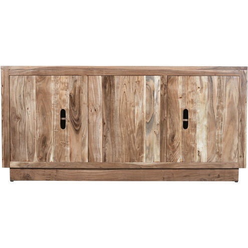 River Wood 72 X 18 inch Natural with Smoke Gray Credenza