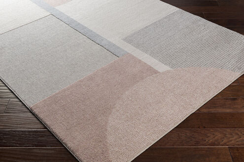 Flux 120 X 94 inch Dusty Pink Rug in 8 x 10, Rectangle