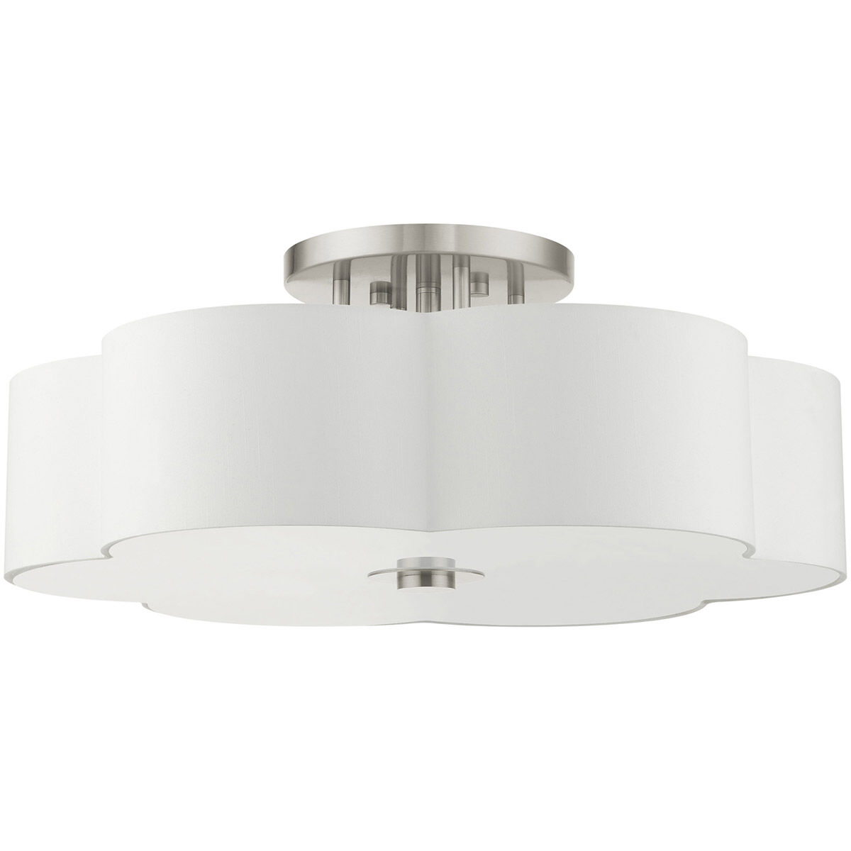 Chelsea 6 Light 28 inch Brushed Nickel Semi Flush Ceiling Light