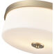 Laphia 2 Light 13.25 inch Modern Gold Indoor Flushmount Ceiling Light