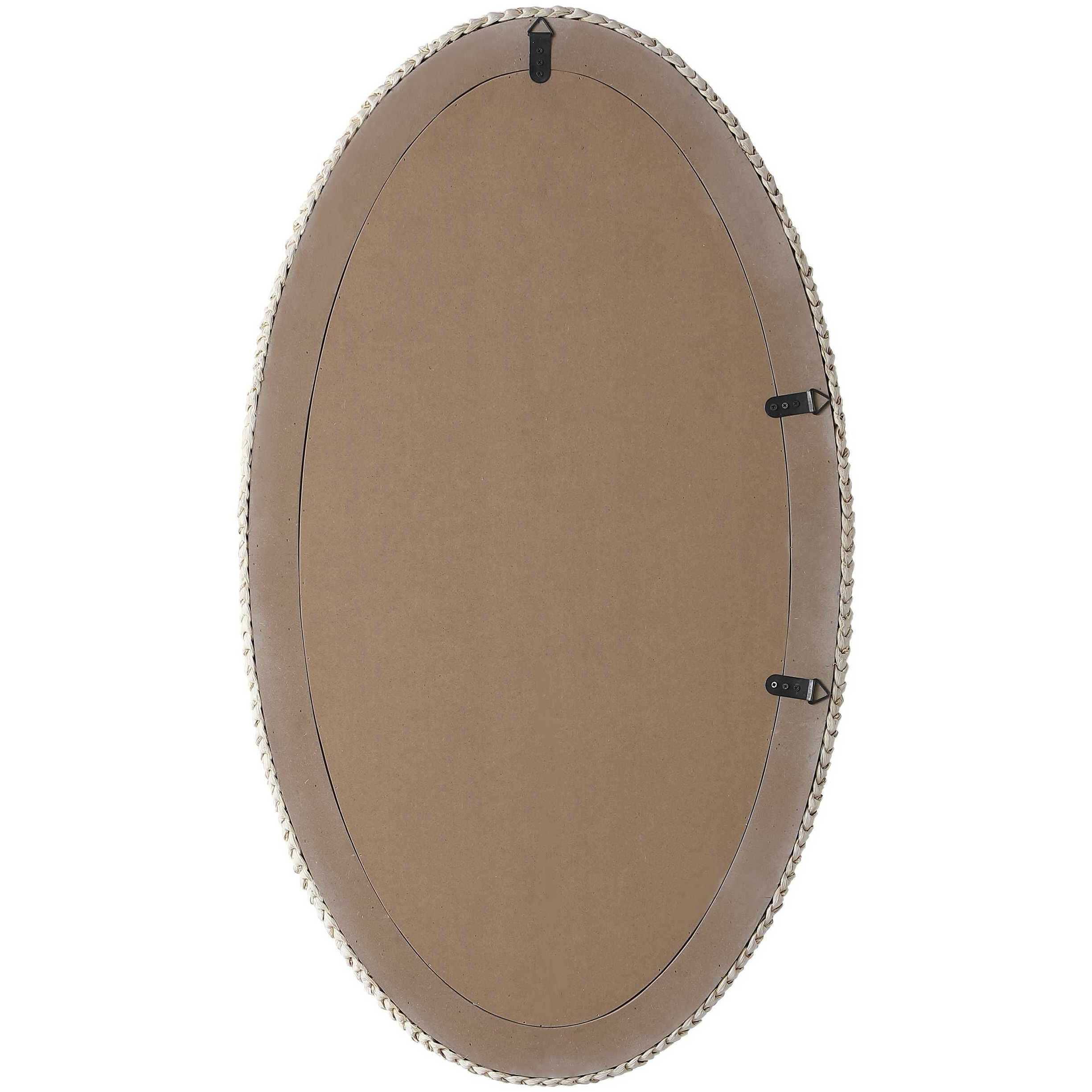 Marlowe 42 X 24 inch Linen White Mirror