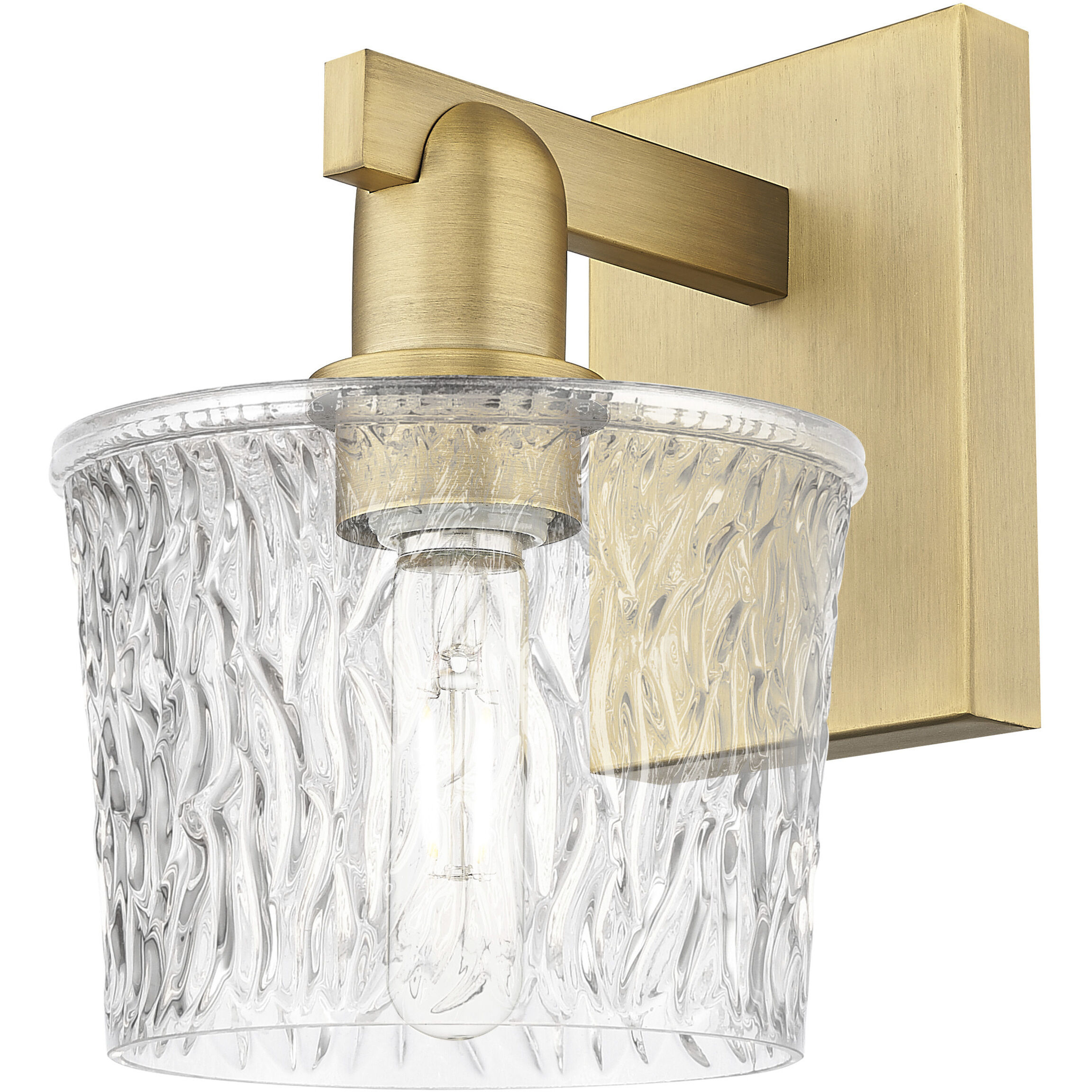 Arcadia Niagara Armed Sconce Wall Light in Brushed Brass