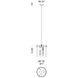 Zale 3 Light 11 inch Black Pendant Ceiling Light