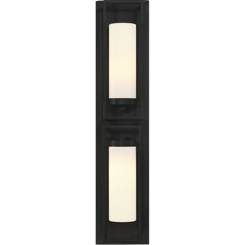 Ren 2 Light 36 inch Black Outdoor Wall Sconce