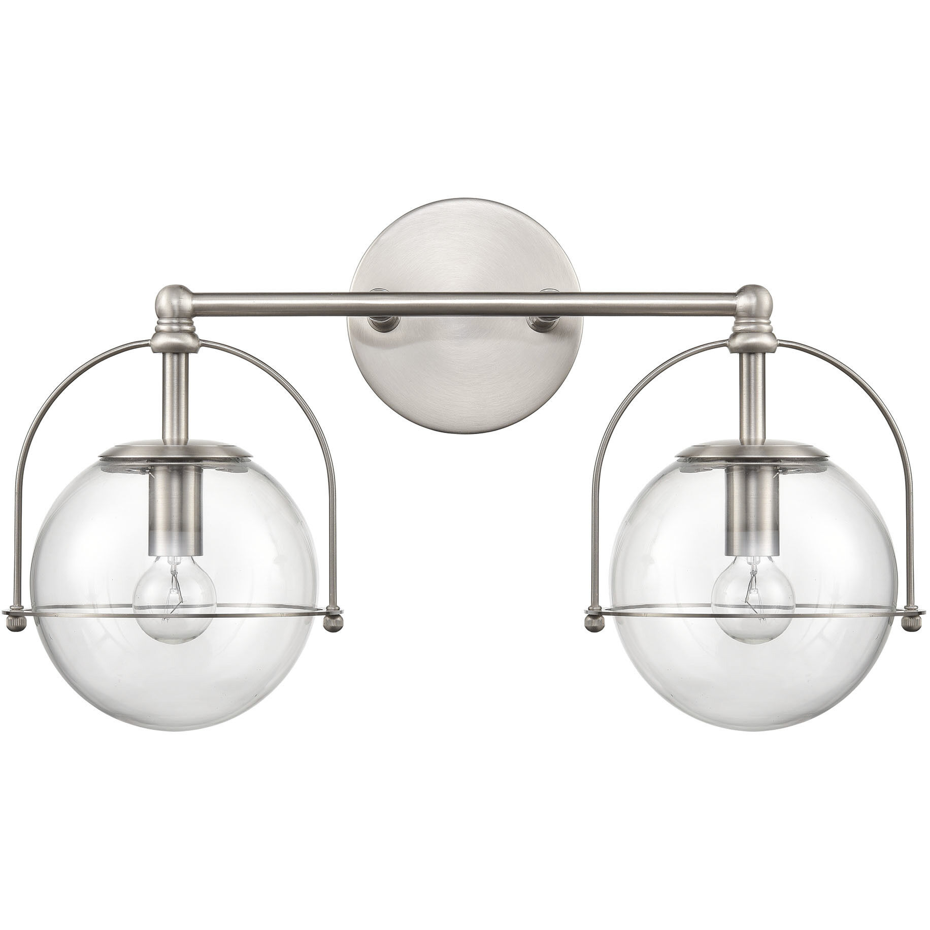 Langford 2 Light 17 inch Satin Nickel Vanity Light Wall Light