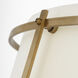Carrier and Company Callaway LED 17.25 inch Hand-Rubbed Antique Brass Flush Mount Ceiling Light