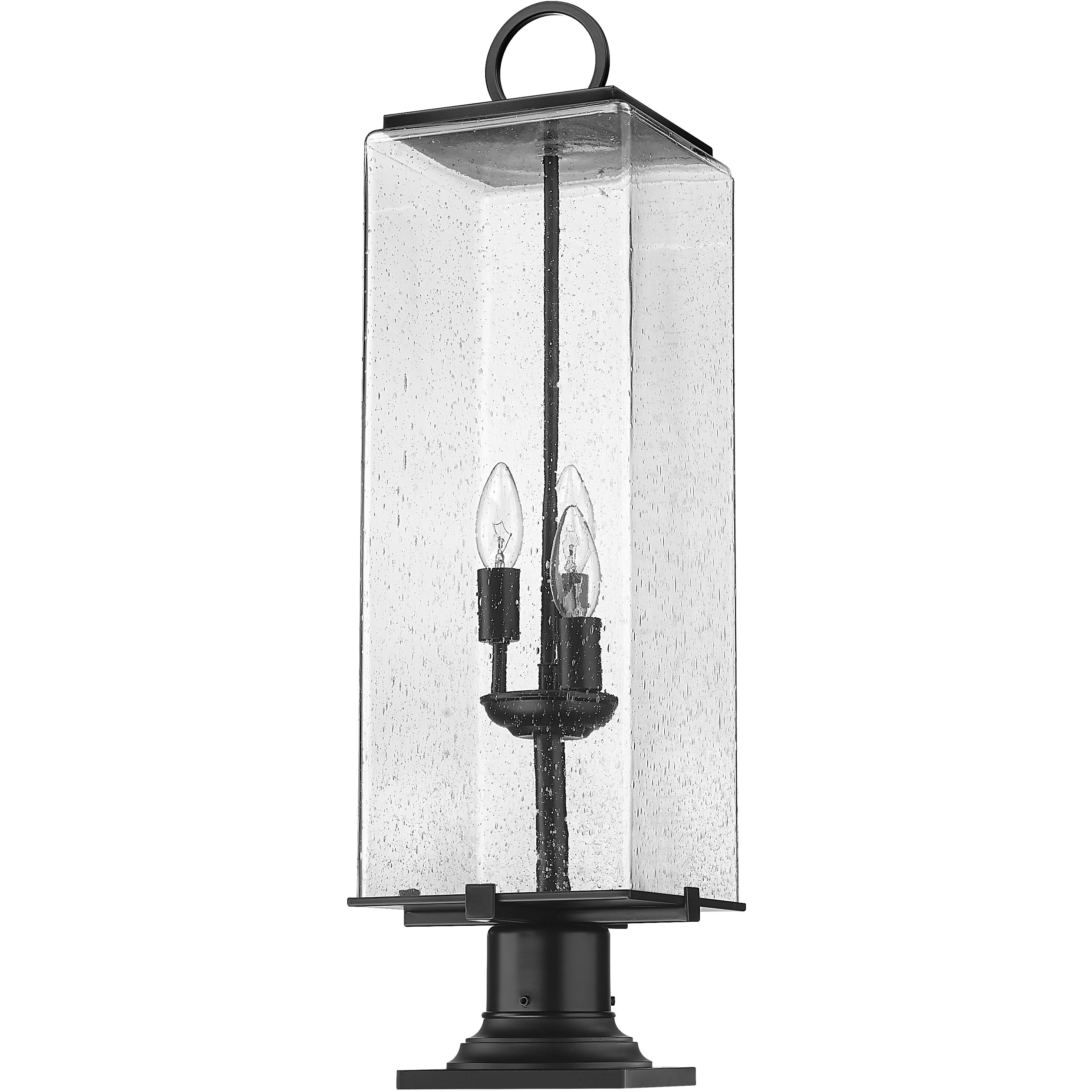 Sana 3 Light 28.5 inch Black Outdoor Pier Mounted Fixture