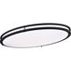 Glamour LED 18 inch Matte Black Flush Mount Ceiling Light