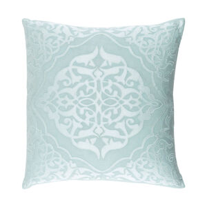 Adelia 22 X 22 inch Mint and Pale Blue Throw Pillow