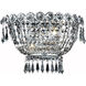 Century 2 Light 12 inch Chrome Wall Sconce Wall Light in Royal Cut