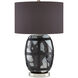 Schiappa 25 inch 150 watt Black/White Table Lamp Portable Light