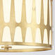 Royston 3 Light 18 inch Antique Gold Flush Ceiling Light