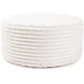Shar Pei Universal 18 inch White Ottoman