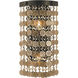 Naomi 2 Light 8 inch Antique Brass Sconce Wall Light