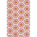 Fallon 66 X 42 inch Burnt Orange, Bright Purple, Cream Rug