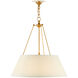 Lytham LED 24.25 inch Antique Gold Leaf Pendant Ceiling Light