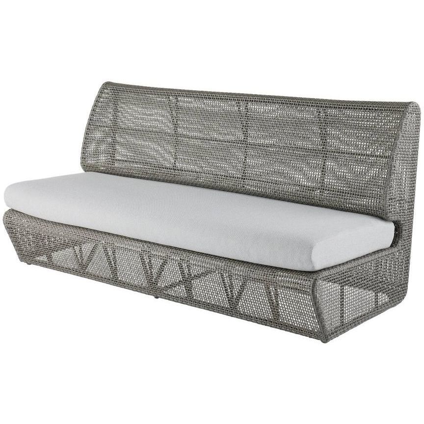 Dupont Porpoise and Weathered Gray Outdoor Sofa