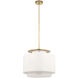 Ray Booth Elias LED 20 inch Antique-Burnished Brass Pendant Ceiling Light