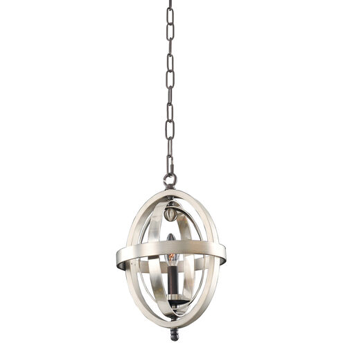 Rothwell 1 Light 9 inch Polished Satin Nickel Mini Pendant Ceiling Light
