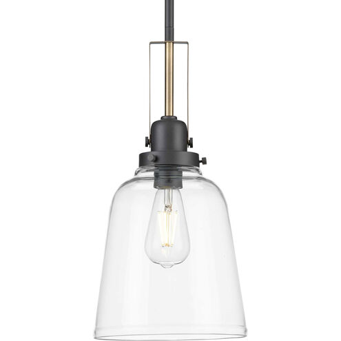 Rushton 1 Light 9 inch Graphite Pendant Ceiling Light